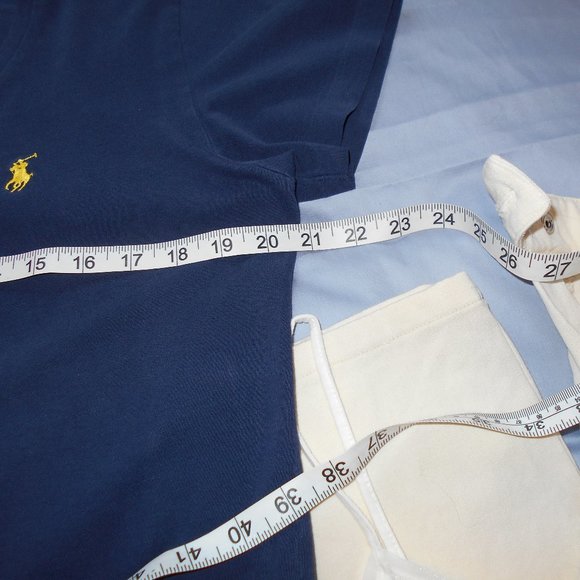 Ralph Lauren Sport V-Neck T-Shirt Navy M - L - Picture 8 of 12
